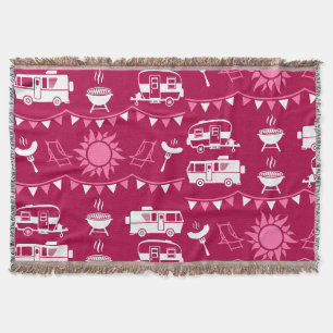 Caravan Camping Home Decor Deken