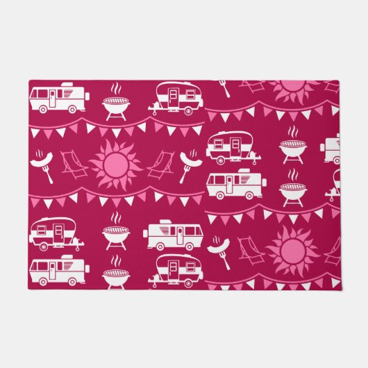 Caravan Camping Home Decor Deurmat (Voorkant)