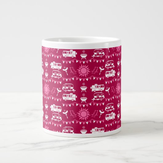 Caravan Camping Home Decor Grote Koffiekop (Voorkant)