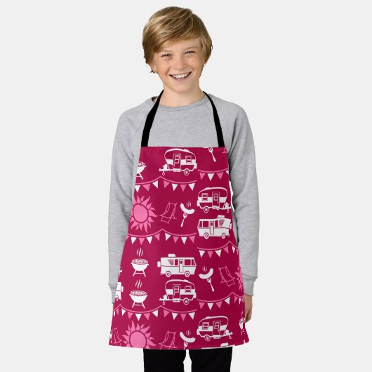 Caravan Camping Home Decor Schort (Gedragen)