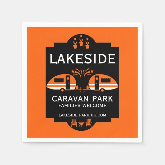 Caravan Camping Promotie Servet (Voorkant)