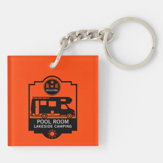 Caravan Camping Promotie Sleutelhanger (Achterkant)