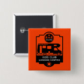 Caravan Camping Promotie Vierkante Button 5,1 Cm (Voorkant /achterkant)