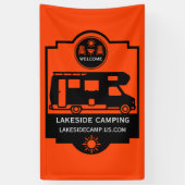 Caravan Campingplaats Promotie Spandoek (Verticaal)