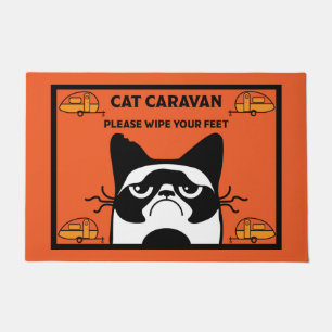Caravan Cat door deur Mat