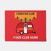 Caravan en Motorhome Clubs Coffee Mok Sleutelhange Deurmat (Voorkant)