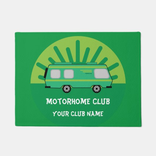 Caravan en Motorhome Clubs Coffee Mok Sleutelhange Deurmat (Voorkant)