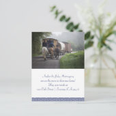 Caravan en rijders op paarden die hun aankondiging (Staand voorkant)