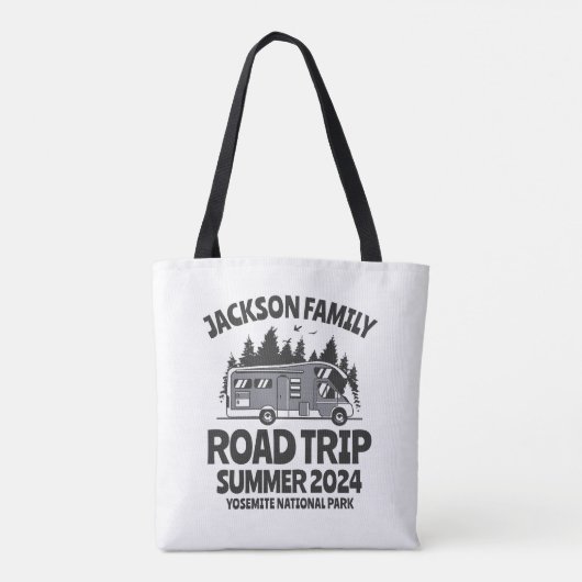 caravan Family Reunion Camping Road Trip Tote Bag (Achterkant)