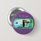 Caravan gypsy casa Thunder_Cove Ronde Button 5,7 Cm (Voorkant /achterkant)