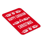 Caravan Happy Kerstmis Camping Magneet (Rechterzijde)