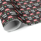 Caravan kerstcadeau cadeaupapier (Rol Hoek)