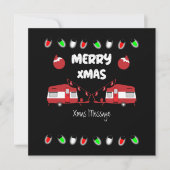 Caravan Kerstdecor Doormat Latte Mok Kaart (Voorkant)