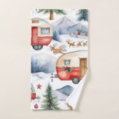 Caravan Kerstmis Bad Handdoek (Handdoek)