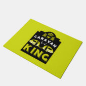 Caravan King geschenken voor kampeerders Deurmat (Schuin)