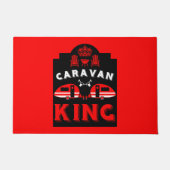 Caravan King geschenken voor kampeerders Deurmat (Voorkant)