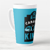 Caravan King geschenken voor kampeerders Latte Mok (Linkerhoek)