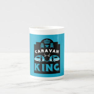 Caravan King geschenken voor kampeerders Porselein Kop
