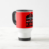 Caravan King geschenken voor kampeerders Reisbeker (Voorkant links)