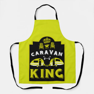 Caravan King geschenken voor kampeerders Schort
