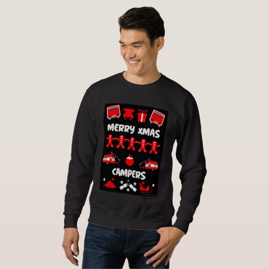 Caravan motorhome Ugly Sweater (Voorkant volledig)
