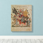 Caravan naar Mecca Canvas Afdruk (Insitu (Houten vloer))