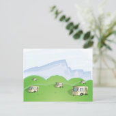 caravan park briefkaart (Staand voorkant)