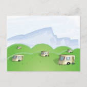caravan park briefkaart (Voorkant)