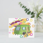 caravan park briefkaart (Staand voorkant)