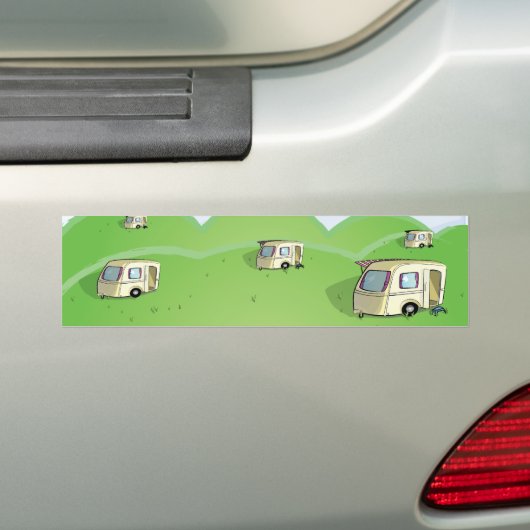 caravan park bumpersticker (Op auto)