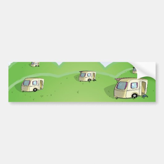 caravan park bumpersticker (Voorkant)
