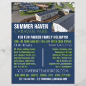 Caravan Park, Holiday Park Adverteren Flyer (Voorkant)