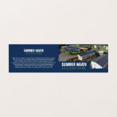 Caravan Park, Holiday Park Gedetailleerd Visitekaartje (Buitenkant ongevouwen)