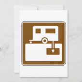 Caravan Park Sign Invitations Kaart (Voorkant)