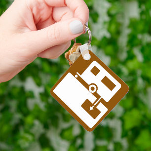 Caravan Park Sign Sleutelhanger