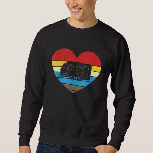 Caravan Retro Heart Camping Trui (Voorkant)
