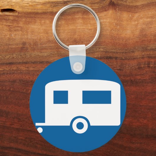 Caravan Road Sign Sleutelhanger (Voorkant)