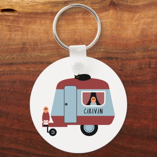 Caravan Sleutelhanger (Voorkant)