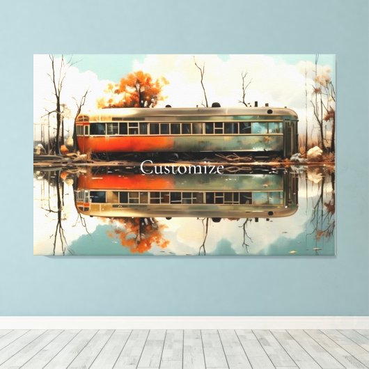  Caravan Trailer RV Thunder_Cove Canvas Afdruk (Insitu (Houten vloer))