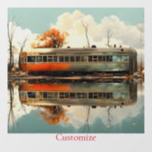 Caravan Trailer RV Thunder_Cove Raamsticker (Vel)