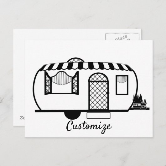 Caravan Trailer Thunder_Cove Briefkaart (Voorkant / Achterkant)