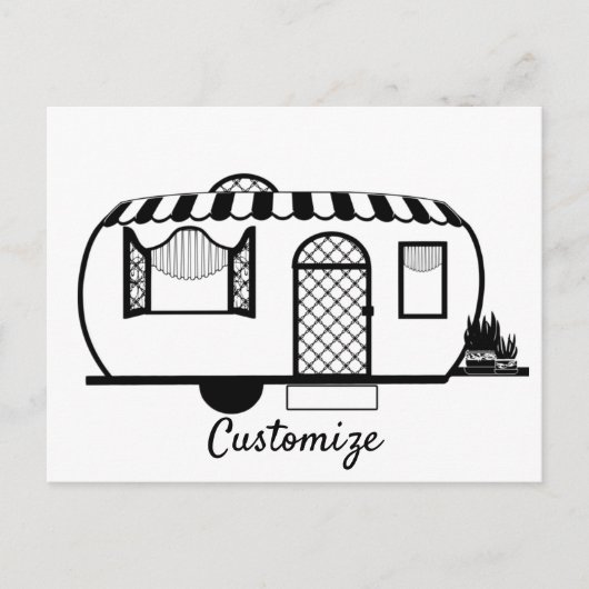 Caravan Trailer Thunder_Cove Briefkaart (Voorkant)