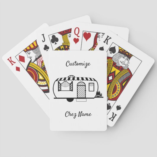 Caravan Trailer Thunder_Cove Pokerkaarten (Achterkant)