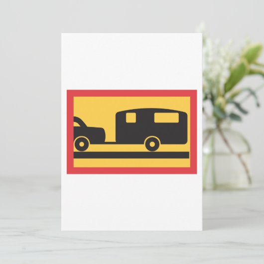 Caravan Trekken Kaart (Staand voorkant)