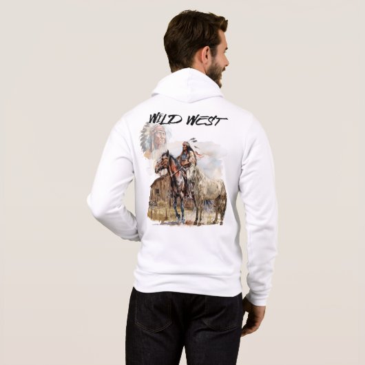 Caravanas del Oeste en Arte Digital Hoodie (Achterkant volledig)