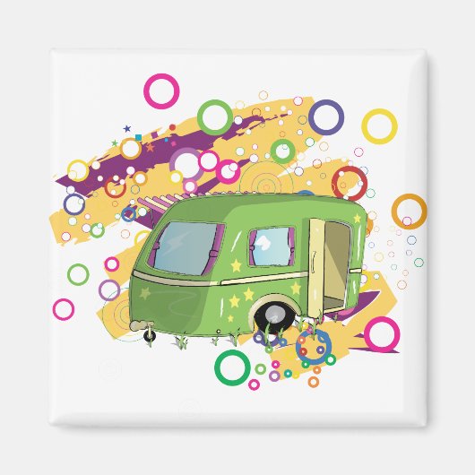 caravanpark magneet (Voorkant)
