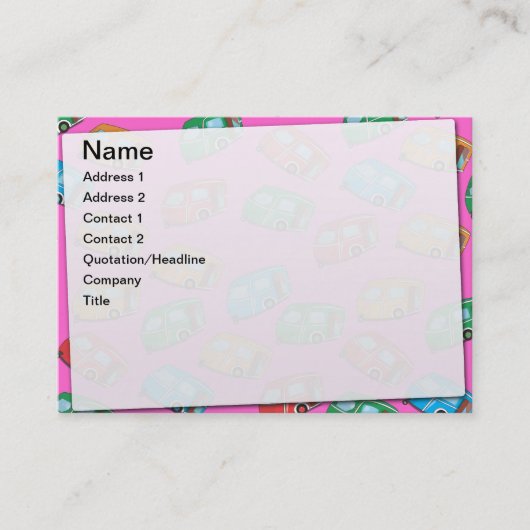 Caravans Visitekaartje (Voorkant)