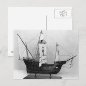 Caravel of Christoffel Columbus Briefkaart (Voorkant / Achterkant)