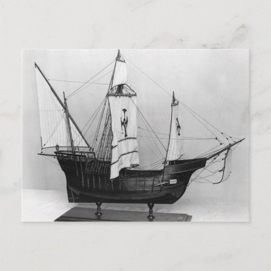 Caravel of Christoffel Columbus Briefkaart (Voorkant)