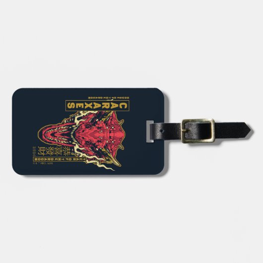 Caraxes Hoofd Jaar van de Draak | 恭喜發財 Bagagelabel (Voorkant horizontaal)